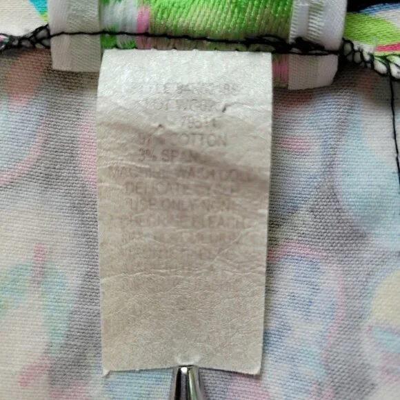 Bamboo Traders Size 6 Skort Skirt Novelty Barbiecore Pink Ribbon Trim Stretchy - Picture 4 of 10